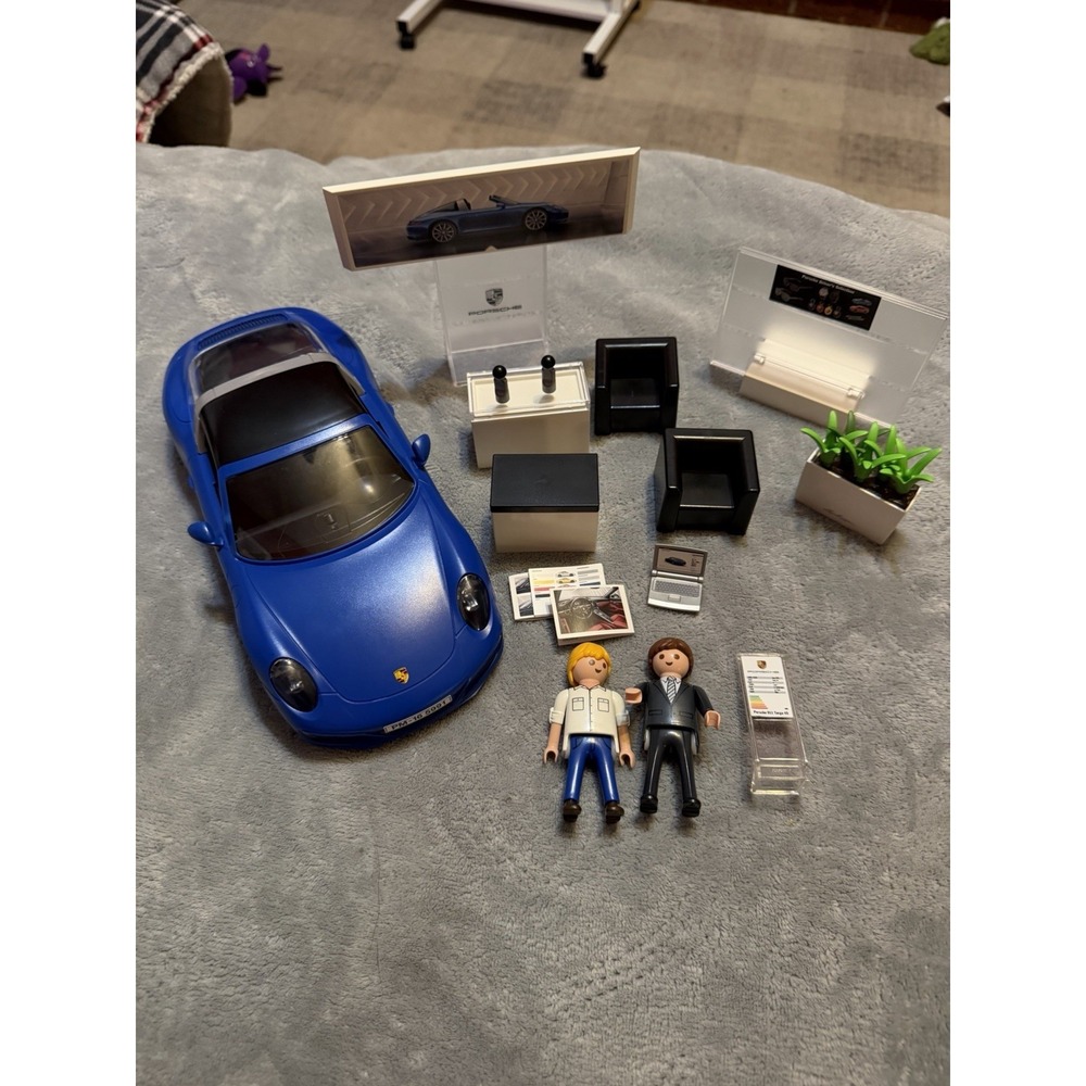 Playmobil Porsche‎ 911 Targa 4S 5991 Dealership Showroom Complete Set